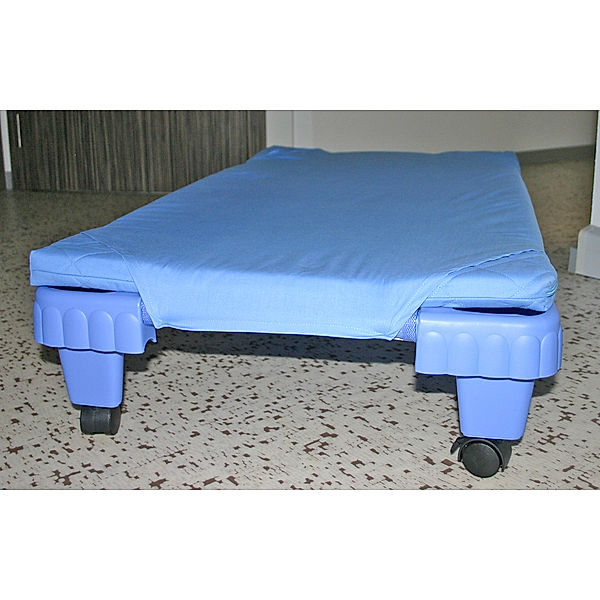 Spannlaken blau, 160 cm