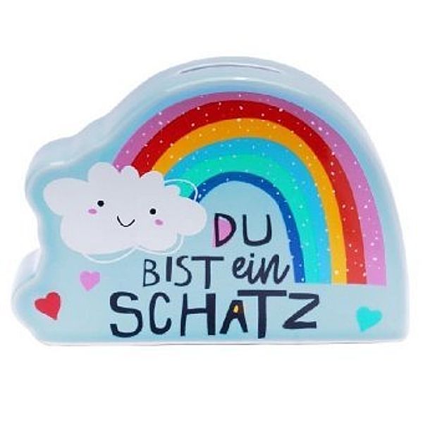 Spardose Regenbogen Du bist ein Schatz