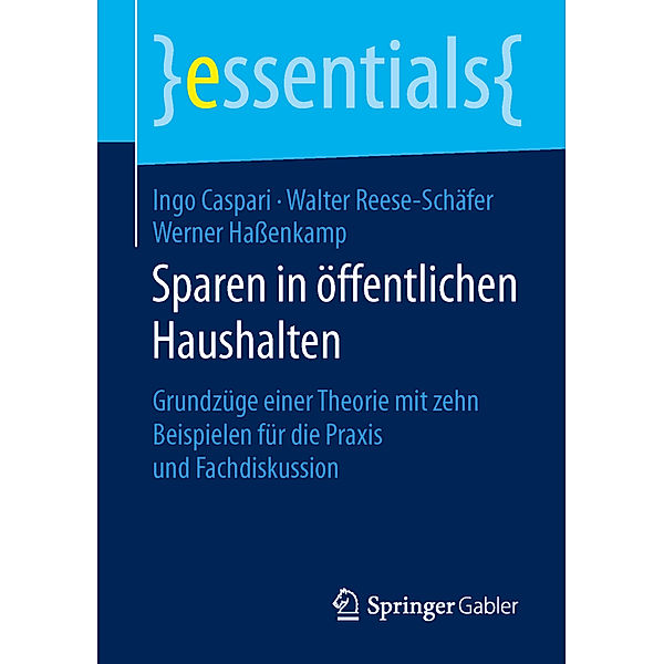 Sparen in öffentlichen Haushalten, Ingo Caspari, Walter Reese-Schäfer, Werner Hassenkamp