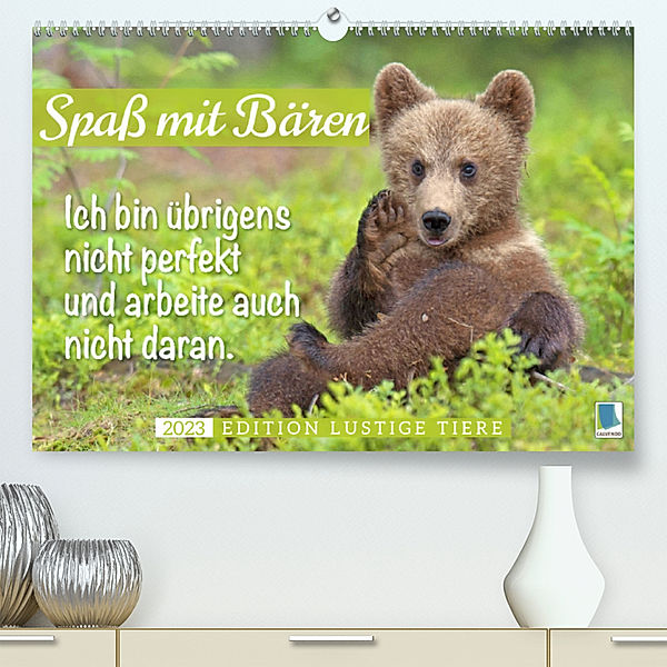 Spaß mit Bären: Edition lustige Tiere (Premium, hochwertiger DIN A2 Wandkalender 2023, Kunstdruck in Hochglanz), Calvendo