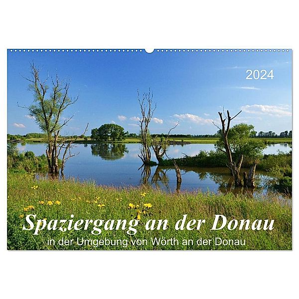 Spaziergang an der Donau (Wandkalender 2024 DIN A2 quer), CALVENDO Monatskalender, Jutta Heußlein