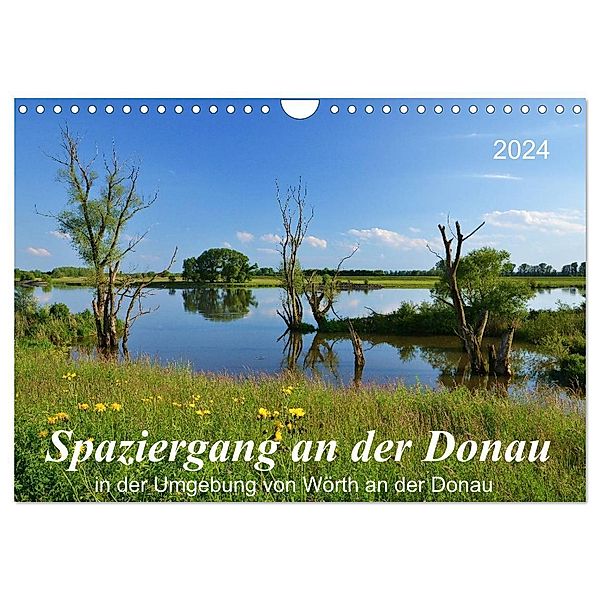 Spaziergang an der Donau (Wandkalender 2024 DIN A4 quer), CALVENDO Monatskalender, Jutta Heusslein