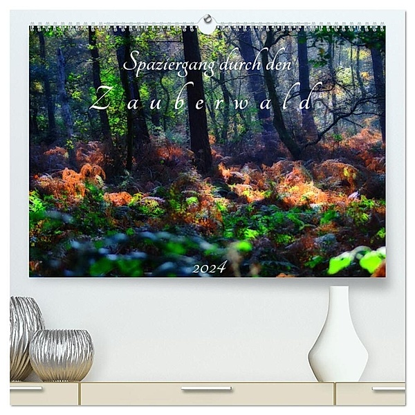 Spaziergang durch den Zauberwald (hochwertiger Premium Wandkalender 2024 DIN A2 quer), Kunstdruck in Hochglanz, Peter Hebgen