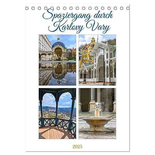 Spaziergang durch Karlovy Vary (Tischkalender 2025 DIN A5 hoch), CALVENDO Monatskalender, Calvendo, Kerstin Waurick