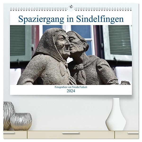 Spaziergang in Sindelfingen (hochwertiger Premium Wandkalender 2024 DIN A2 quer), Kunstdruck in Hochglanz, Nicola Furkert