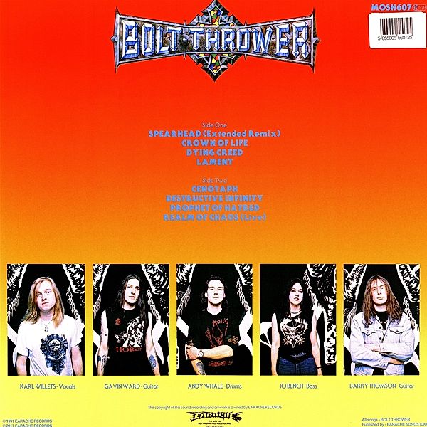 Spearhead/Cenotaph (Vinyl), Bolt Thrower