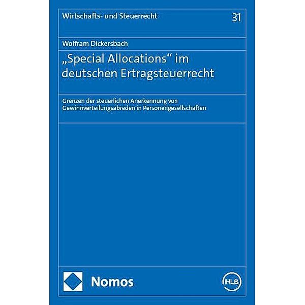 Special Allocations im deutschen Ertragsteuerrecht, Wolfram Dickersbach