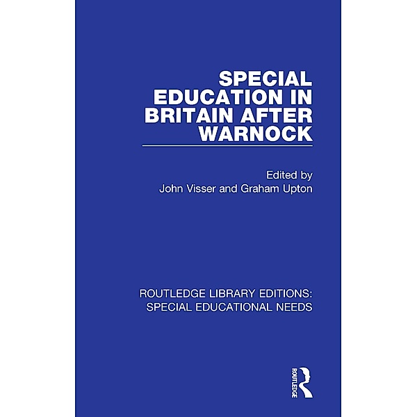 Special Education in Britain after Warnock