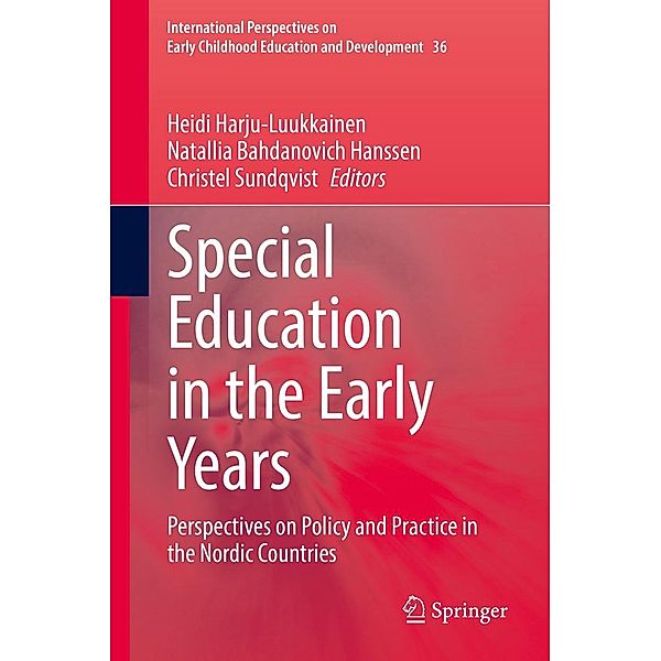 Special Education in the Early Years / International Perspectives on Early Childhood Education and Development Bd.36
