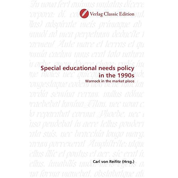 Special educational needs policy in the 1990s