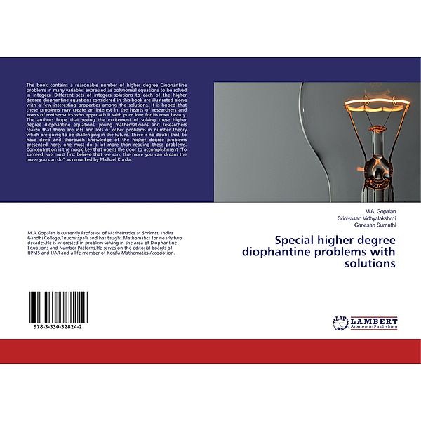 Special higher degree diophantine problems with solutions, M. A. Gopalan, Srinivasan Vidhyalakshmi, Ganesan Sumathi