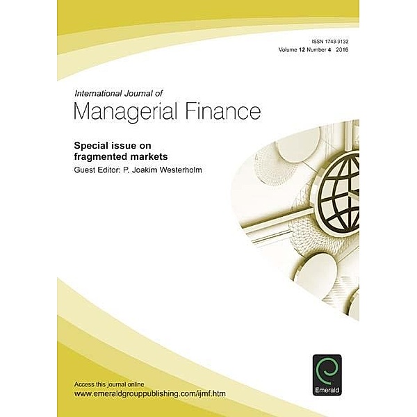 Special issue on Fragmented Markets