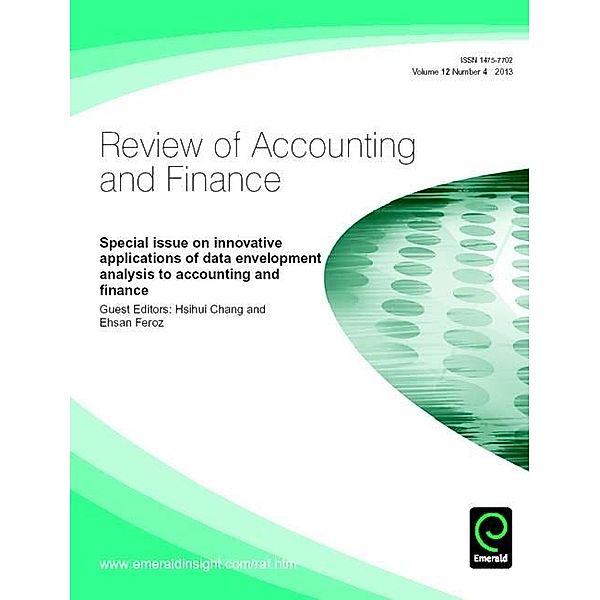 Special Issue on Innovative Applications of Data Envelopment Analysis to Accounting and Finance