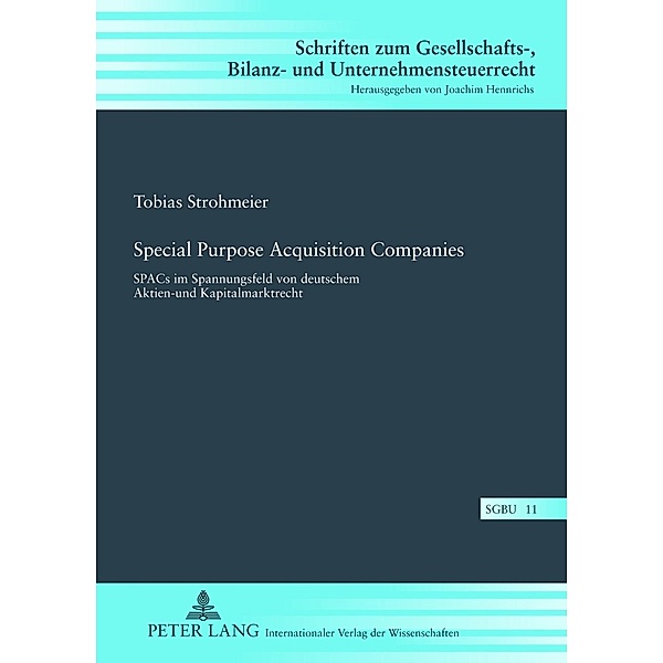 Special Purpose Acquisition Companies, Tobias Strohmeier