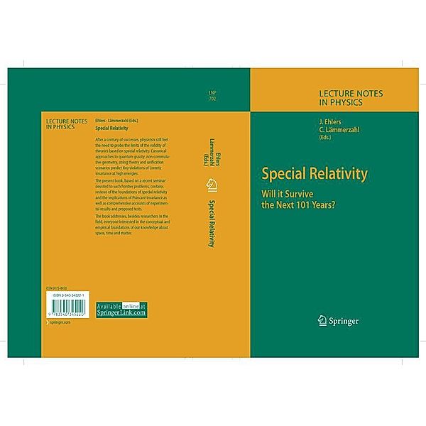 Special Relativity / Lecture Notes in Physics Bd.702, Jürgen Ehlers, Claus Lämmerzahl