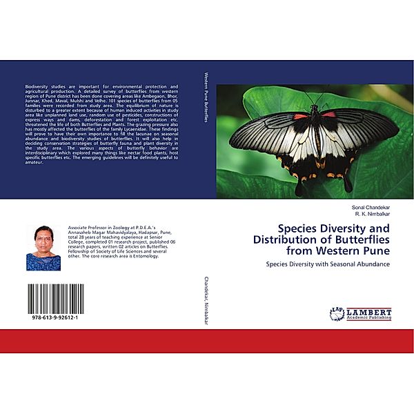 Species Diversity and Distribution of Butterflies from Western Pune, Sonal Chandekar, R. K. Nimbalkar
