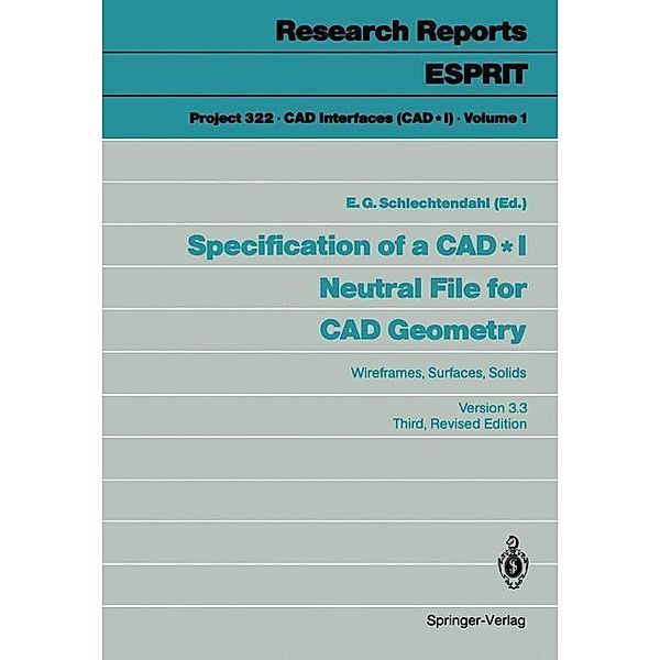 Specification of a CAD _ I Neutral File for CAD Geometry
