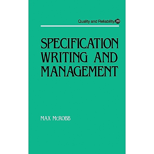 Specification Writing and Management, Max Mcrobb
