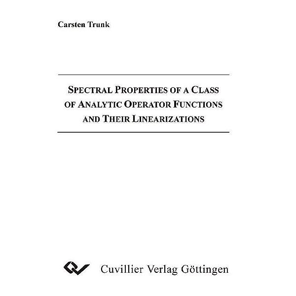 Spectral Properties of a Class of Analytic Operator Functions and Their Linearizations