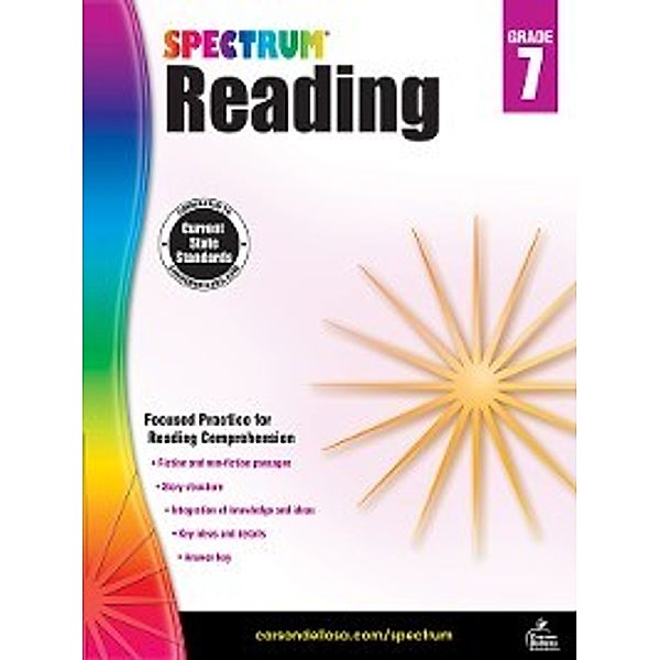 Spectrum: Spectrum Reading Workbook, Grade 7