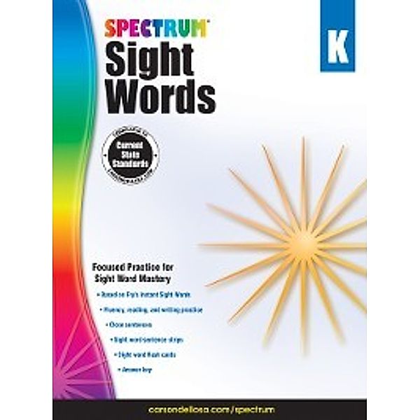 Spectrum: Spectrum Sight Words, Grade K
