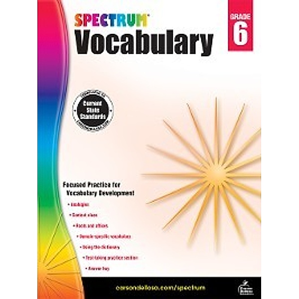 Spectrum: Spectrum Vocabulary, Grade 6