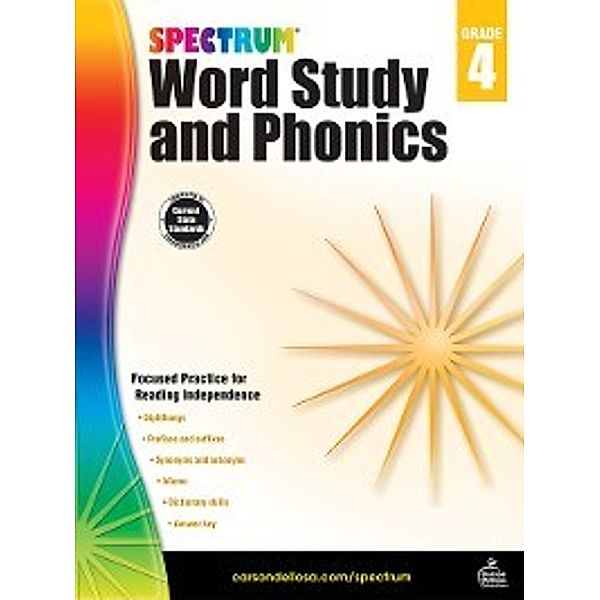 Spectrum: Spectrum Word Study and Phonics, Grade 4
