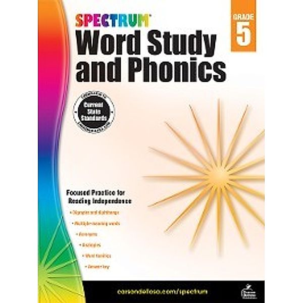 Spectrum: Spectrum Word Study and Phonics, Grade 5