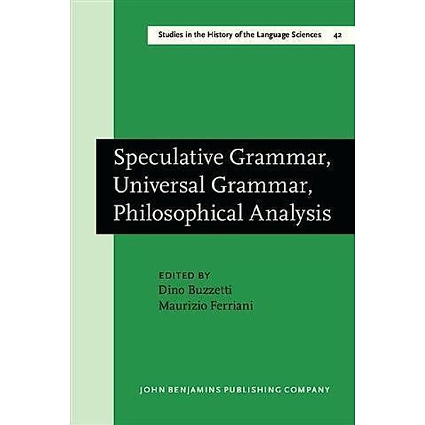 Speculative Grammar, Universal Grammar, Philosophical Analysis