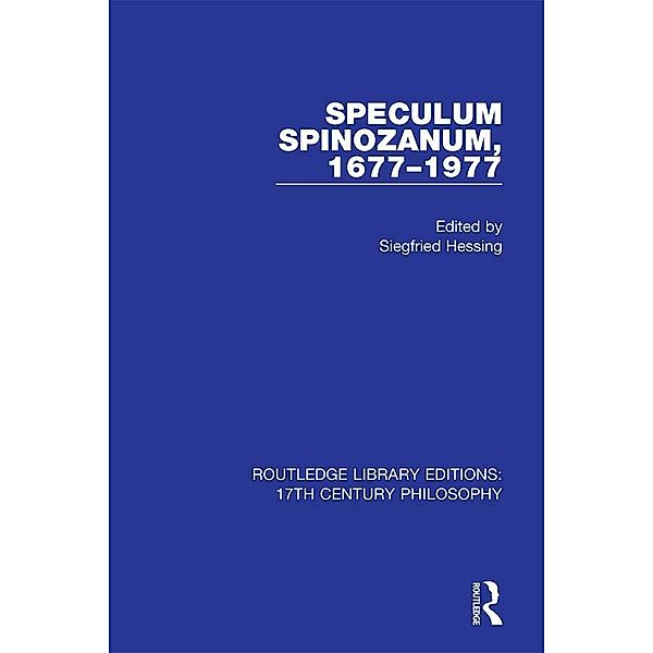 Speculum Spinozanum, 1677-1977