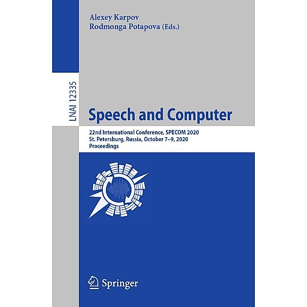 Speech and Computer / Lecture Notes in Computer Science Bd.12335