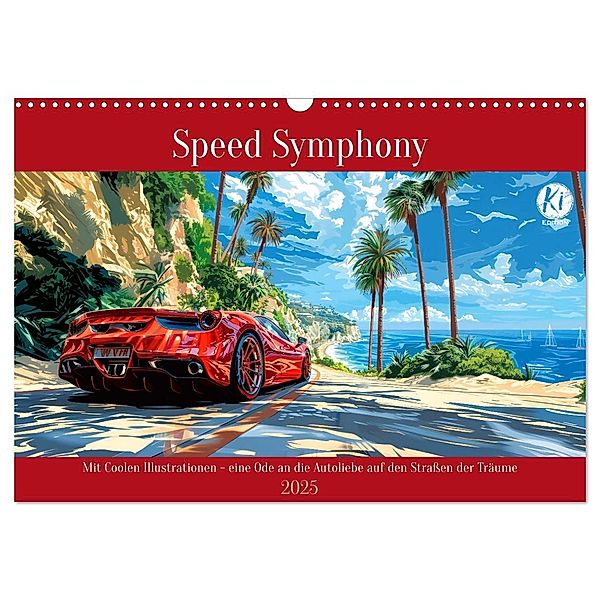 Speed Symphony (Wandkalender 2025 DIN A3 quer), CALVENDO Monatskalender, Calvendo, Kerstin Waurick