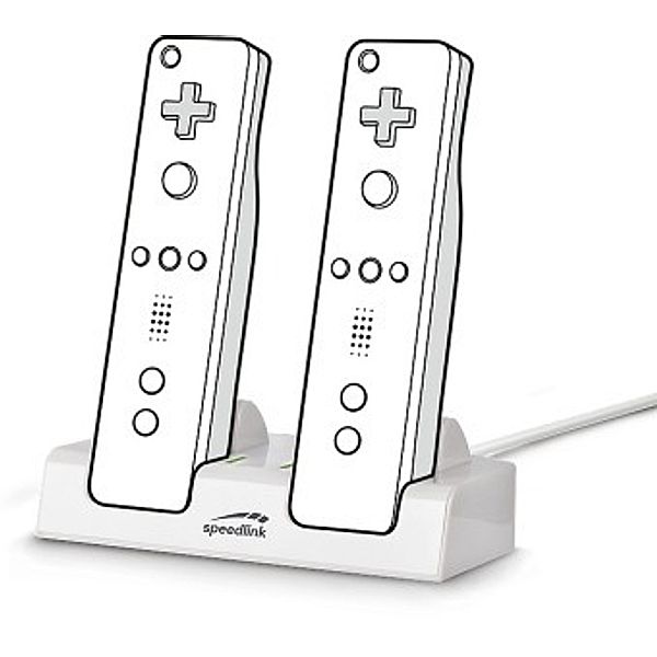 SPEEDLINK JAZZ USB Charger - for Wii/ Wii U, white