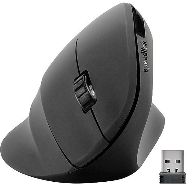 SPEEDLINK PIAVO Ergonomic Vertical Mouse - Wireless, rubber-black