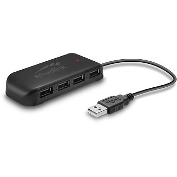 SPEEDLINK SNAPPY EVO USB Hub, 7-Port, USB 2.0, Active, black