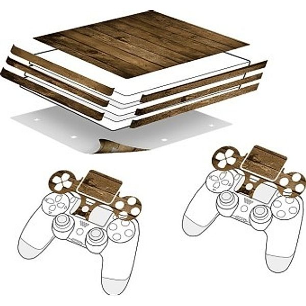 SPEEDLINK Sticker for PS4 PRO & Controller, Wood