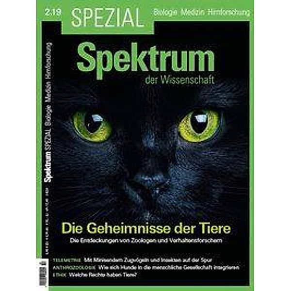 Spektrum Spezial - Biologie, Medizin, Hirnforschung - 2019/2 - Die Geheimnisse der Tiere, Spektrum der Wissenschaft