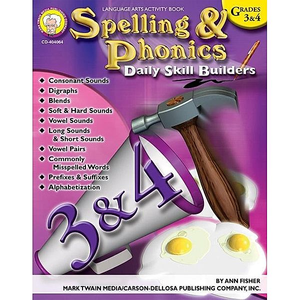 Spelling & Phonics, Grades 3 - 4 / Daily Skill Builders, Ann Fisher