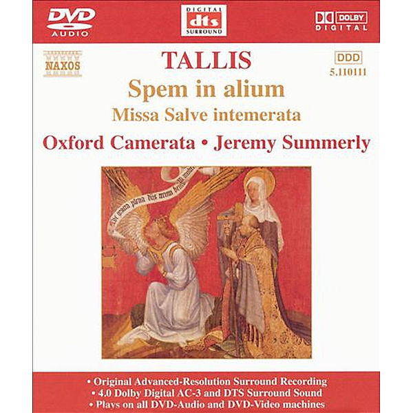 Spem In Alium/Salve Intemerata, Jeremy Summerly, Oxford Camerata