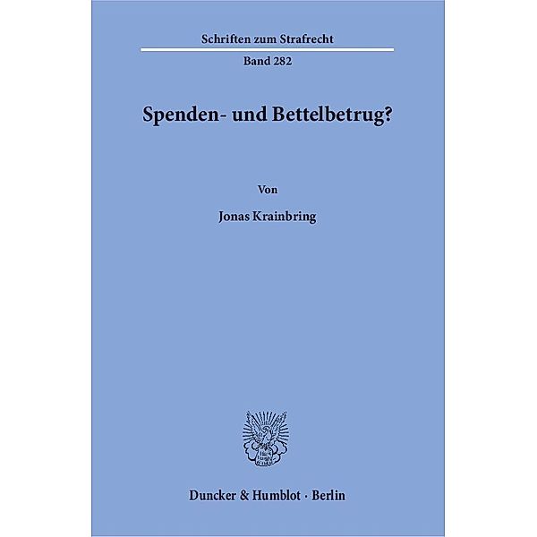 Spenden- und Bettelbetrug?, Jonas Krainbring