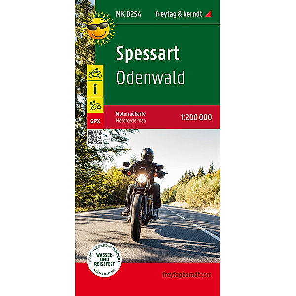 Spessart, Motorradkarte 1:200.000, freytag & berndt