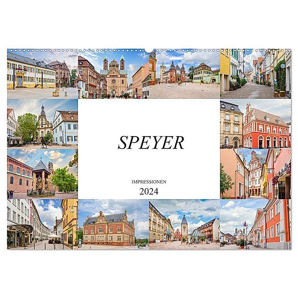 Speyer Impressionen (Wandkalender 2024 DIN A2 quer), CALVENDO Monatskalender, Dirk Meutzner