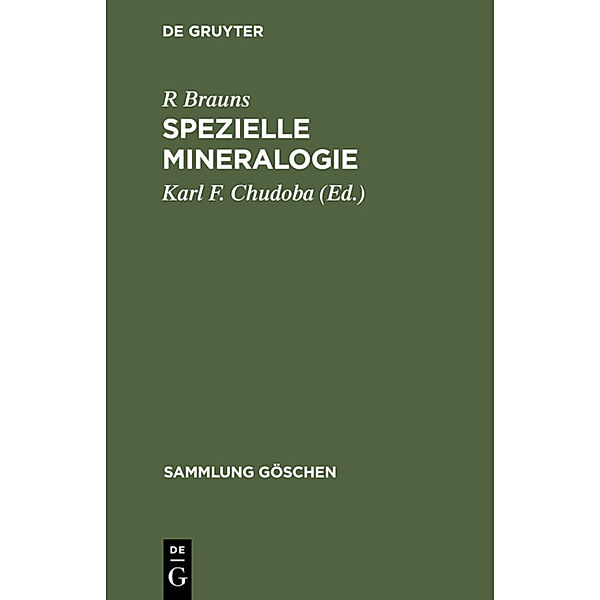 Spezielle Mineralogie, R Brauns