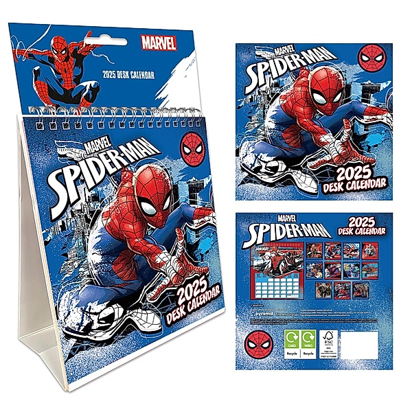Spider-Man 2025 Tischkalender 16 x 17cm
