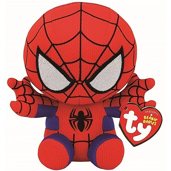 TY Deutschland Spiderman Beanie 15cm,Material: 100% Polyester geprüft nach EN-71. Farbe: mehrfarbig