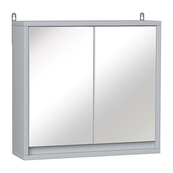 Spiegelschrank (Farbe: grau)