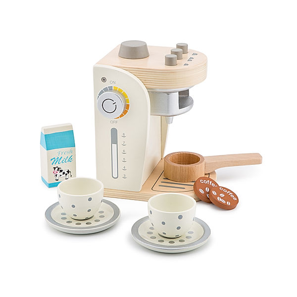 New Classic Toys Spiel-Kaffeemaschine COFFEE 8-teilig in creme