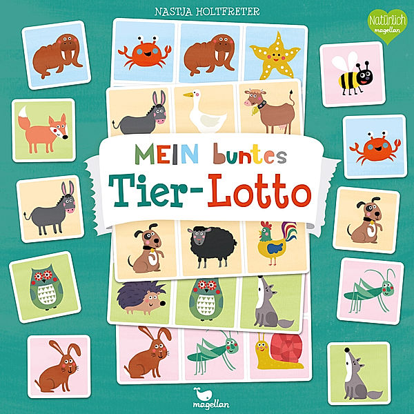 Magellan Verlag Spiel MEIN BUNTES TIERLOTTO 40-teilig