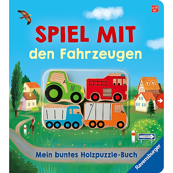 Spiel mit den Fahrzeugen: Mein buntes Holzpuzzle-Buch, Bernd Penners
