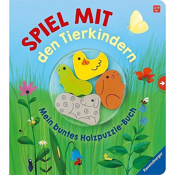 Spiel mit den Tierkindern! Mein buntes Holzpuzzle-Buch, Bernd Penners